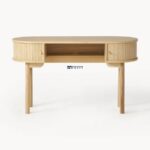 Modern Solid Wood Study Desk with Dual Drawers - Image 5