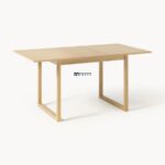 Modern Square Solid Wood Dining Table - Image 2