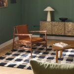 Mid-Century Solid Wood Leatherette Lounge Single Seater Chair