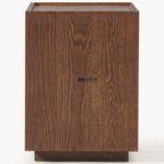 Modern Solid Wood Nightstand with Open Slot & Drawer - Image 3