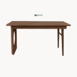 Modern Black Solid Wood Study Desk with Drawers - Image 5