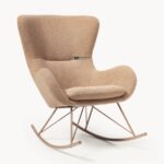 Bouclé Rocking Single Seater Lounge Chair - Image 3