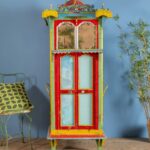 Colourful Hand-Carved Indian Wooden Mandir