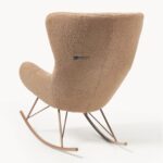 Bouclé Rocking Single Seater Lounge Chair - Image 2
