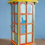 Colourful Hand-Carved Indian Wooden Mandir - Image 5