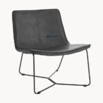 Minimal Leatherette Lounge Single Seater Chair - Image 3