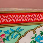 Rose Bouquet Hand Painted Wooden Trunk - Image 2