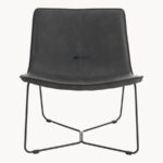 Minimal Leatherette Lounge Single Seater Chair - Image 5