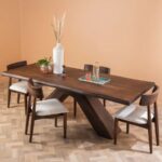 Capra Acacia Wood Dining Table with Vinegar Finish - Image 5