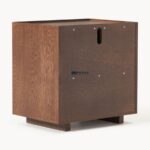 Modern Solid Wood Nightstand with Open Slot & Drawer - Image 4