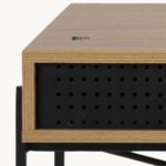 Industrial Style Solid Wood Study Desk with Metal Frame - Image 2