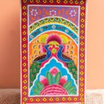 Sisika Hand-Painted Mango Wood Bedside Cabinet with 2 Drawers - Image 3