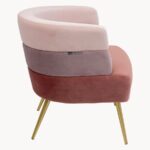 Velvet Barrel Single Seater Accent Chair - Image 5