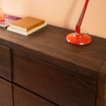 Ellroy Acacia Wood Drift Finish Chest of 4 Drawers - Image 5
