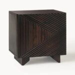 Noir Artisan Fluted Nightstand - Image 4