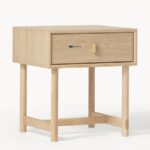 Scandinavian Light Oak Nightstand with Minimalist Pull - Image 4