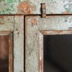 Vintage Green Wooden Storage & Display Cabinet - Image 6