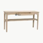 Console Table with Storage Shelf (Natural Light Finish) - Image 2