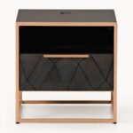 Geo-Carved Modern Nightstand - Image 4