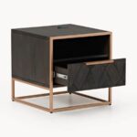 Geo-Carved Modern Nightstand - Image 5