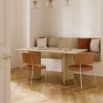 Rectangular Solid Wood Dining Table with Panel Legs