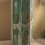 Vintage Green Wooden Storage & Display Cabinet - Image 2