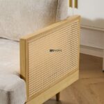 Cane Arm Fabric 2-Seater Sofa - Image 4