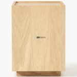 Craft Modern Oak Wood Bedside Table with Storage Drawer and Open Shelf - Image 4