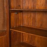 White Vintage Wooden Almirah with Mirror - Image 2