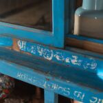 Blue Vintage Wooden Dresser Display Unit - Image 3