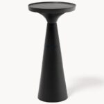 Modern Solid Wood Side Table – Black Finish - Image 3