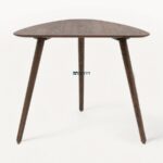 Triangular Solid Wood Dining Table with Tapered Legs - Image 2