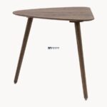 Triangular Solid Wood Dining Table with Tapered Legs - Image 3