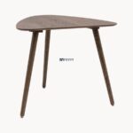 Triangular Solid Wood Dining Table with Tapered Legs - Image 4