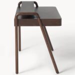 Elegant Solid Wood Writing Desk with Drawer - Image 3