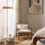 Wooden Cane Back Accent Single Seater Chair