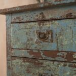Vintage Pale Blue Wooden Dressing Unit with Mirror & Drawers - Image 5