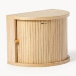 Curved Floating Tambour Nightstand - Image 3