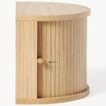 Curved Floating Tambour Nightstand - Image 2