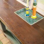 Slate Grey Vintage Wooden Coffee Table with Storage Shelf - Image 2