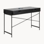 Modern Metal Study Desk with Storage Compartment - Image 4