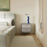 2-Drawer Nightstand in Dusty Pink