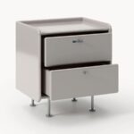 2-Drawer Nightstand in Dusty Pink - Image 5