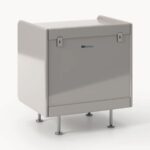 2-Drawer Nightstand in Dusty Pink - Image 2