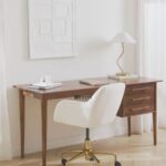 Classic Solid Wood Study Desk with Drawer Unit