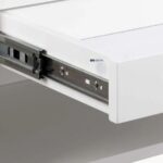 Modern Floating Nightstand – Wall-Mounted Bedside Table with Storage Drawer and Open Shelf (White Finish) - Image 2