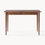 Mid-Century Solid Wood Writing Desk - Image 4
