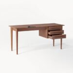 Classic Solid Wood Study Desk with Drawer Unit - Image 5