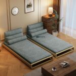 Modern Wooden Frame Fabric Daybed Sofa - Image 2