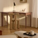 Contemporary Solid Wood Writing Desk